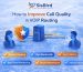 improve voip call quality infographic showing routing optimization bandwidth latency and secure infrastructure