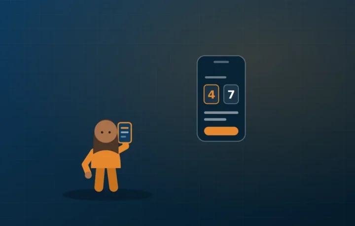 Illustration comparing voice OTP and SMS OTP delivery of a verification code
